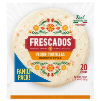 Frescados Tortillas, Flour, Burrito Style, Family Pack, 20 Each