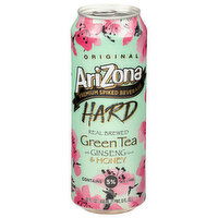 AriZona Hard Green Tea with Ginseng Flavor & Honey, 22 Fluid ounce
