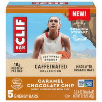 Clif Bar Caramel Chocolate Chip Energy Bar, 5 Each