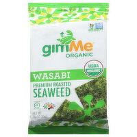 gimMe Organic Seaweed, Premium Roasted, Wasabi, Spicy Hot, 0.35 Ounce