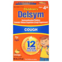 Delsym Children's Cough Relief, Orange Flavored Liquid, 3 Fluid ounce