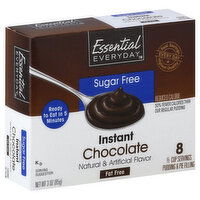 Essential Everyday Pudding & Pie Filling, Instant, Sugar Free, Chocolate, 3 Ounce