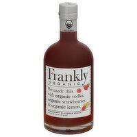 Frankly Vodka, Organic, Strawberry Flavored, 750 Millilitre