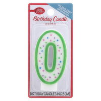 Betty Crocker Birthday Candle, Numeral 0, 3 Inch, 1 Each