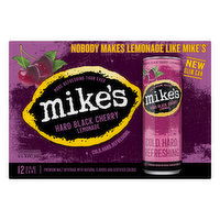 Mike's Beer, Malt Beverage, Premium, Hard Black Cherry Lemonade, 12 Each