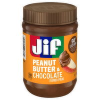 Jif Spread, Peanut Butter & Chocolate Flavored, 15 Ounce