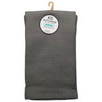 KD Kitchen Towel, Waffle Terry, Graphite, 1 Each