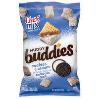 Chex Mix Muddy Buddies Chex Snack, Coated, Cookies & Cream, 9 Ounce