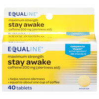 Equaline Maximum Strength 200 mg Stay Awake, 40 Each