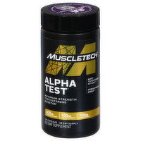 MuscleTech Alpha Test Testosterone Booster, Maximum-Strength, Capsules, 120 Each