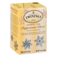 Twinings Herbal Tea, Peppermint Cheer, Tea Bags, 20 Each