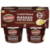 Idahoan Loaded Baked Mashed Potatoes Cup 4-pack, 4 Each