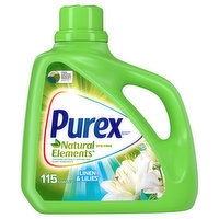 Purex Natural Elements Detergent, Concentrated, HE, Linen & Lilies, 1 Each