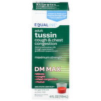 Equaline Adult Cough & Chest Congestion Maximum Strength Tussin, 4 Fluid ounce