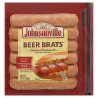 Johnsonville Bratwurst, Cooked, 14 Ounce