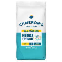 Cameron's Coffee, Ground, Dark Roast, Intense French, 28 Ounce