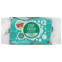 Scotch-Brite Scrub Sponges, Scrub Dots, Heavy Duty, Stay Fresh, 3 Pack, 3 Each