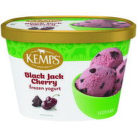 Kemps Black Jack Cherry Frozen Yogurt, 1.5 Quart