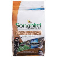 Songbird Selections Chickadee, Nuthatch & Woodpecker Feast Wild Bird Food, 4 Pound