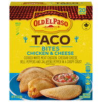 Old El Paso Taco Bites, Chicken & Cheese, Mild, 20 Each