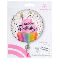 Anagram Standard Birthday 18 Inch Balloon, 1 Each