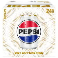 Pepsi Cola, Diet, Caffeine Free, 24 Cans, 24 Each