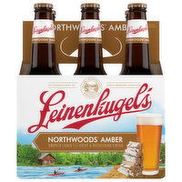 Leinenkugel's Beer, Amber, Northwoods, 6 Each