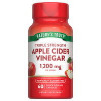 Nature's Truth Apple Cider Vinegar, Triple Strength, 1200 mg, Capsules, 60 Each