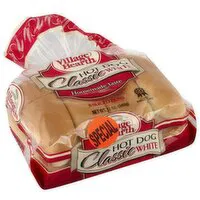 Village Hearth Classic White Hot Dog, 12 Ounce