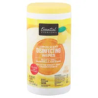 Essential Everyday Disinfecting Wipes, Lemon Scent, 75 Each