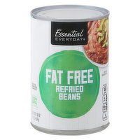 Essential Everyday Refried Beans, Fat Free, 16 Ounce