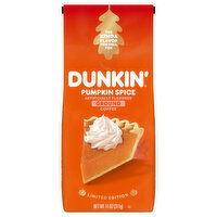 Dunkin' Coffee, Ground, Pumpkin Spice, 11 Ounce