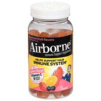 Airborne Gummies Assorted Fruit Flavors Immune Support Supplement, 63 Each