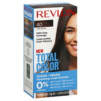 Revlon Total Color Permanent Color, Dark Brown 40, 1 Each