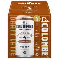 La Colombe Cold Brew, with Milk, Draft Latte, Mocha, 4 Pack, 4 Each