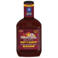 Famous Dave's BBQ Sauce, Hot & Sassy, Kansas City-Style, Hot, 20 Ounce