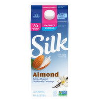 Silk Unsweet Vanilla Almondmilk, 64 Fluid ounce