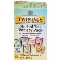 Twinings Herbal Tea, Assorted, Variety Pack, Tea Bags, 20 Each