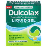 Dulcolax Stimulant Liquid Gel Bisacodyl (USP) 5 mg Laxative, 20 Each