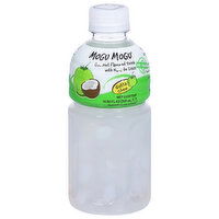 Mogu Mogu Drink, with Nata de Coco, Coconut Flavored, 10.82 Fluid ounce