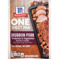 McCormick One Sheet Pan Bourbon Pork Tenderloin & Vegetables Seasoning Mix, 1 Ounce