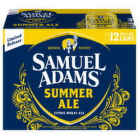 Samuel Adams Summer Ale, Citrus Wheat Ale, 12 Each