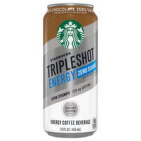 Starbucks Triple Shot Energy Coffee Beverage, Zero Sugar, Milk Chocolate, 15 Fluid ounce