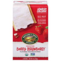 Nature's Path Organic Toaster Pastries, Berry Strawberry, Frosted, 6 Each