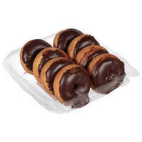 Cub Cake Donuts, Chocolate Iced, 8 Each