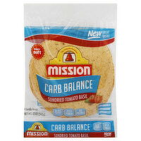 Mission Carb Balance Tortilla Wraps, Sundried Tomato Basil, Super Soft, 8 Each