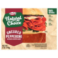 Hormel Natural Choice Pepperoni, Uncured, 6 Ounce