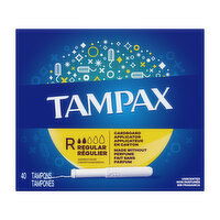 Tampax Tampax Cardboard Tampons Regular Absorbency, 40 Ct, 40 Each