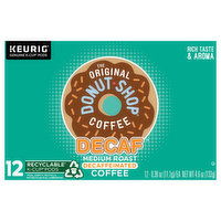 The Original Donut Shop Coffee, Medium Roast, Decaffeinated, K-Cup Pods, 12 Each