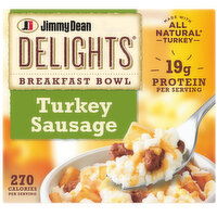 Jimmy Dean Delights Delights Breakfast Bowl, Turkey Sausage, Frozen, 7 Ounce